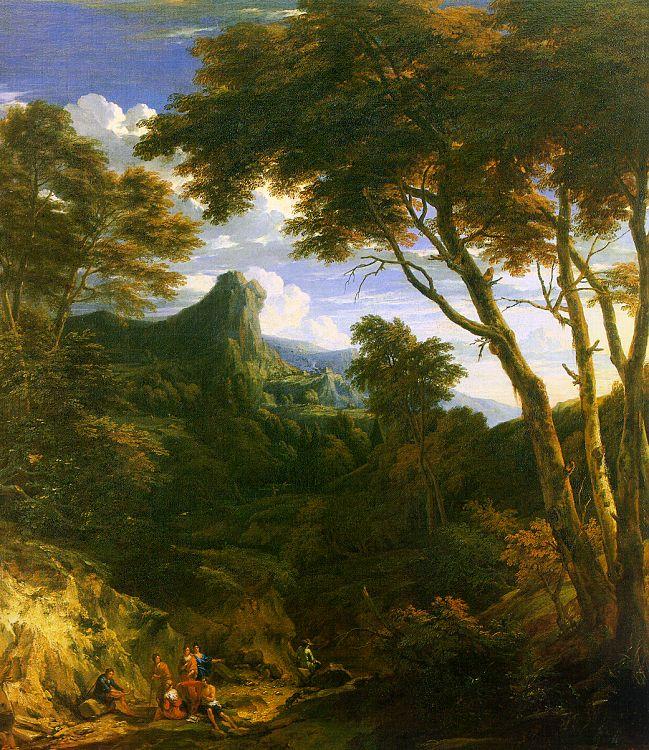 Jean-Baptiste Huysmans Mountainous Landscape oil painting picture